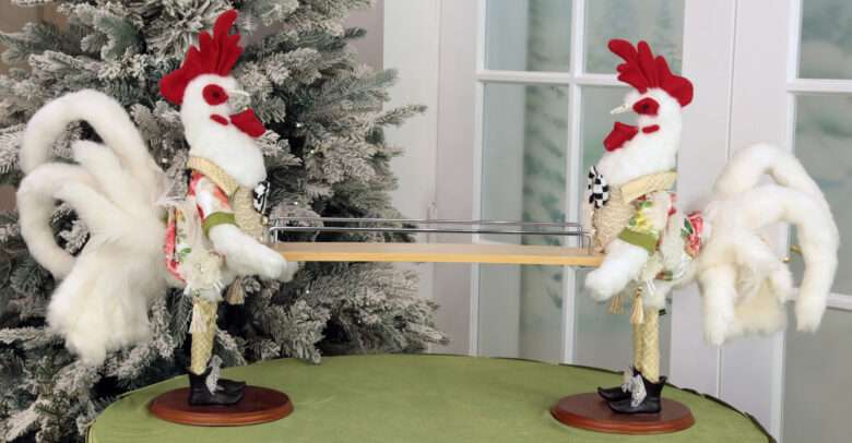 Signed by Mark, Kitchen Rooster with Tray, AI-57608
