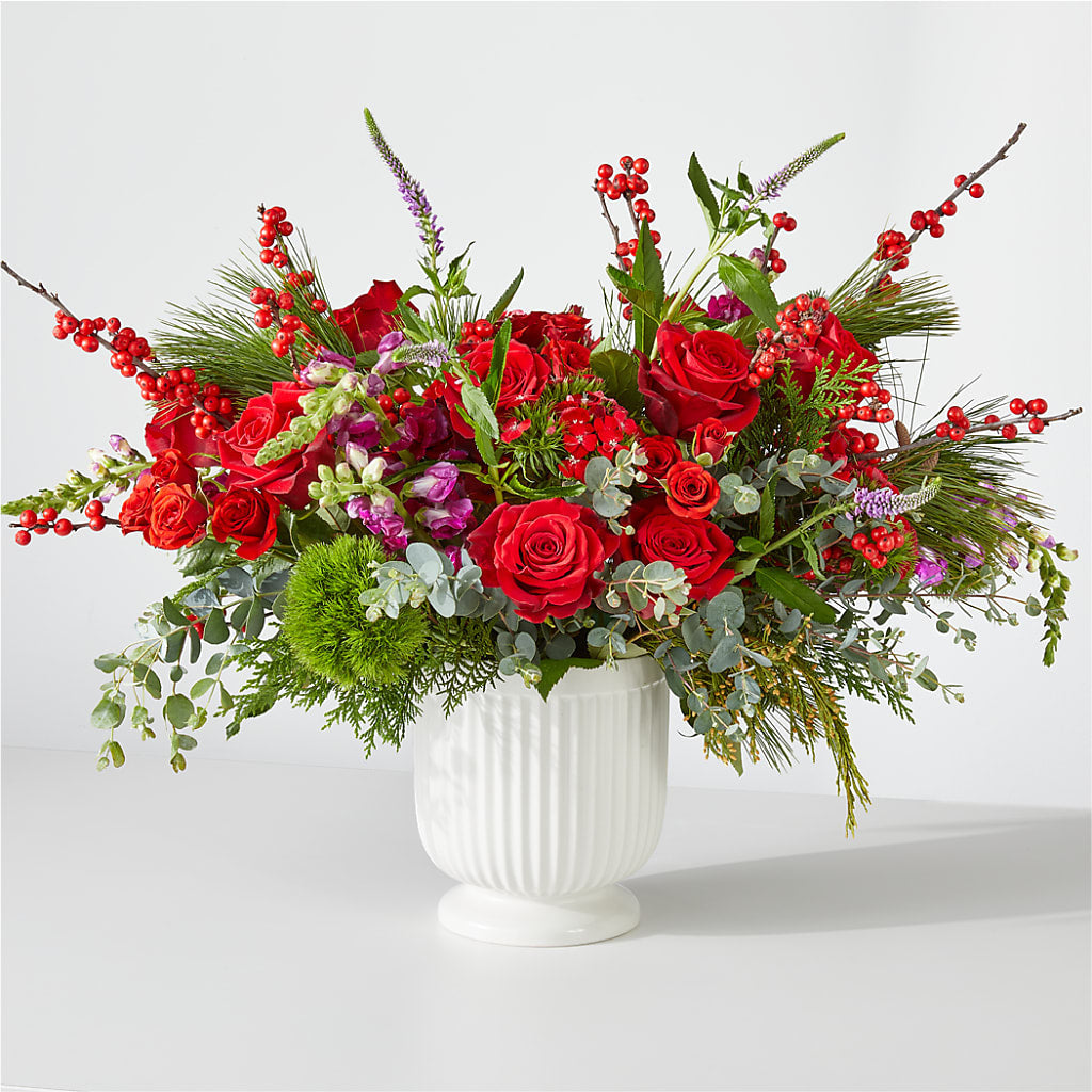 Big Red Bow Bouquet – WALTON FLORIST & GIFTS, Walton KY