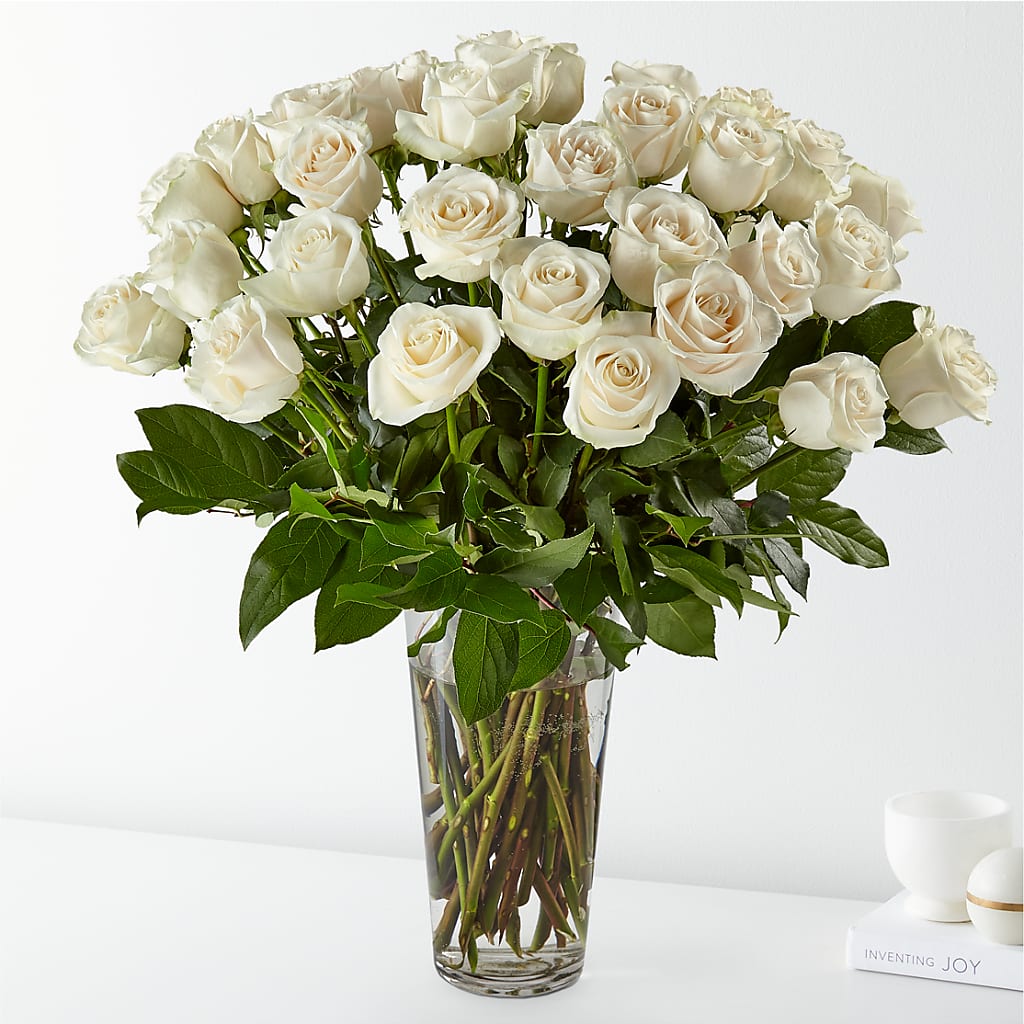 Long Stem White Rose Bouquet – WALTON FLORIST & GIFTS, Walton KY