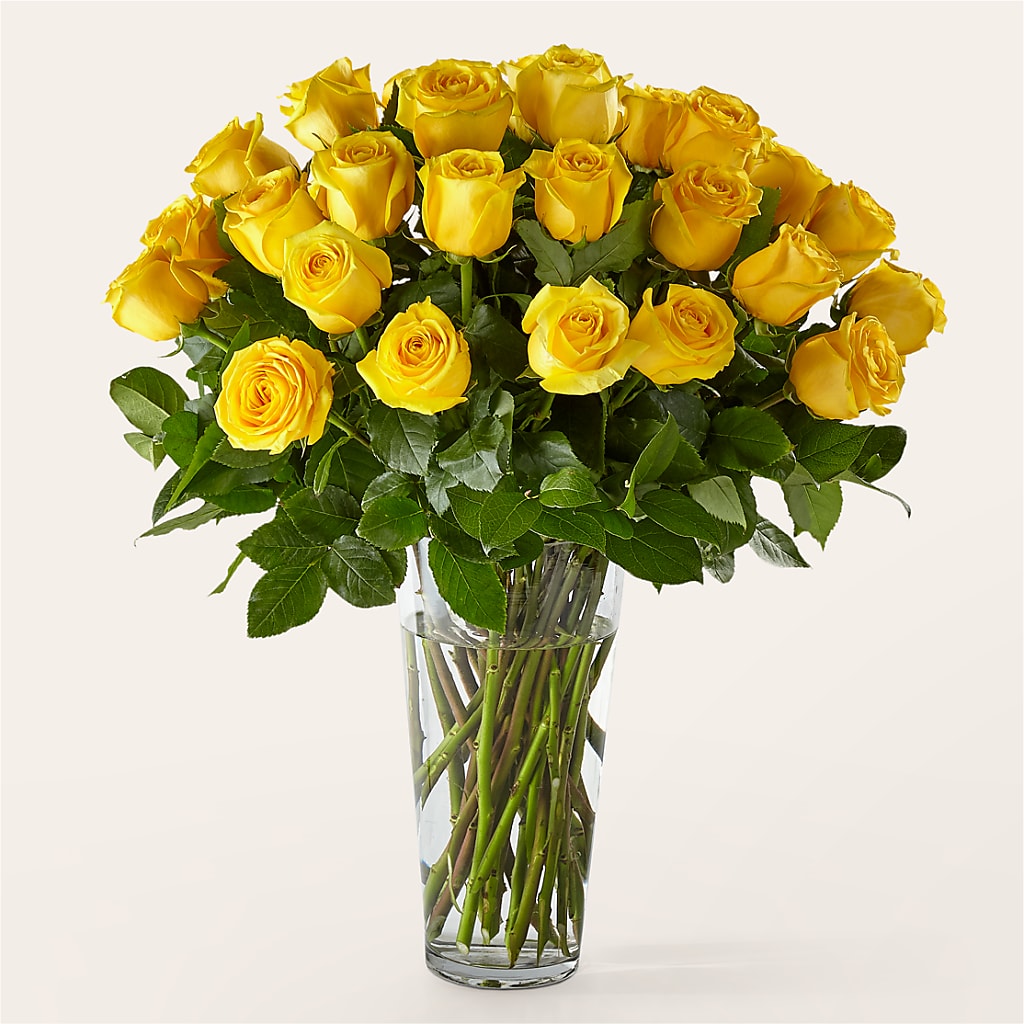 Long Stem Yellow Rose Bouquet – WALTON FLORIST & GIFTS, Walton KY