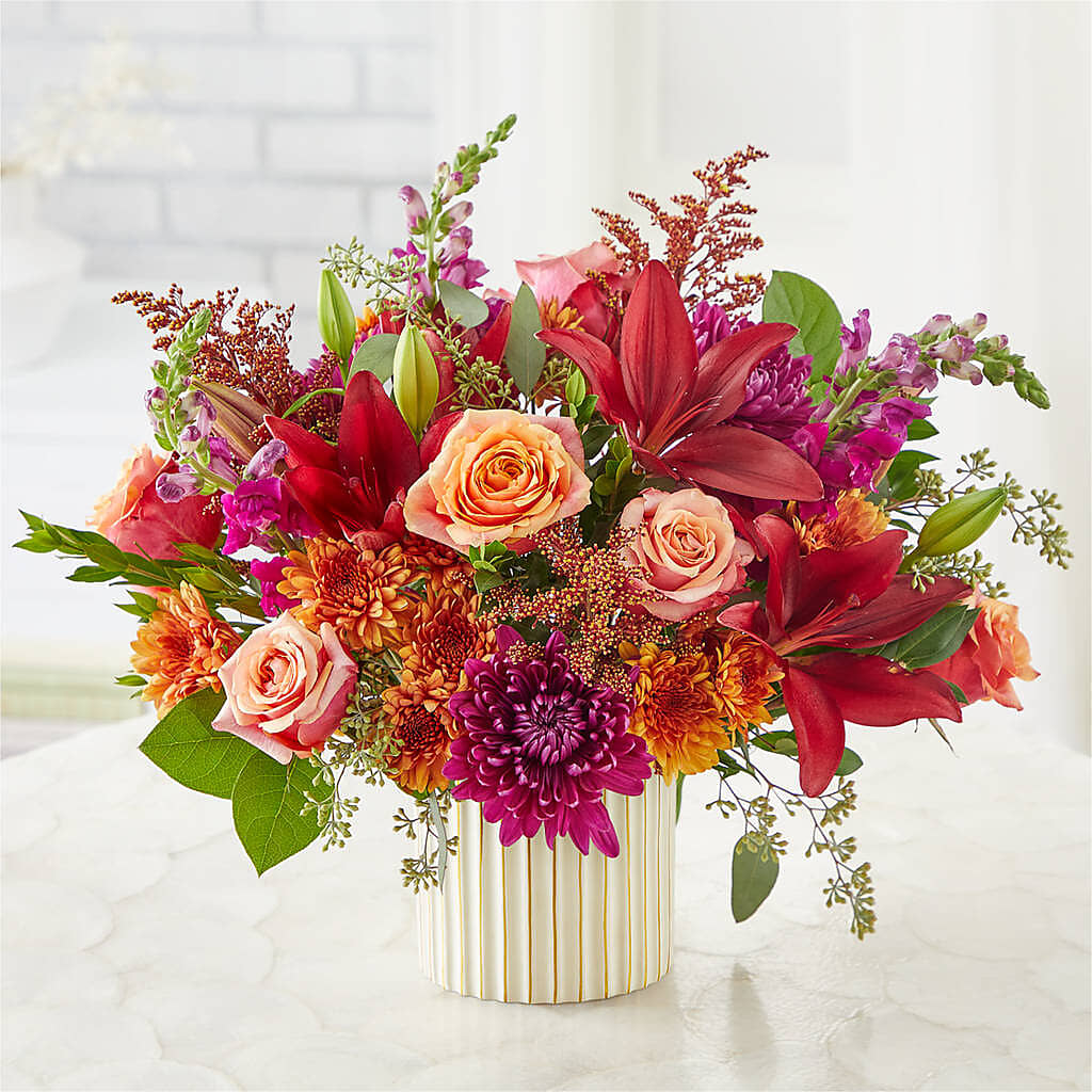 Burgundy Landscape Bouquet – WALTON FLORIST & GIFTS, Walton KY