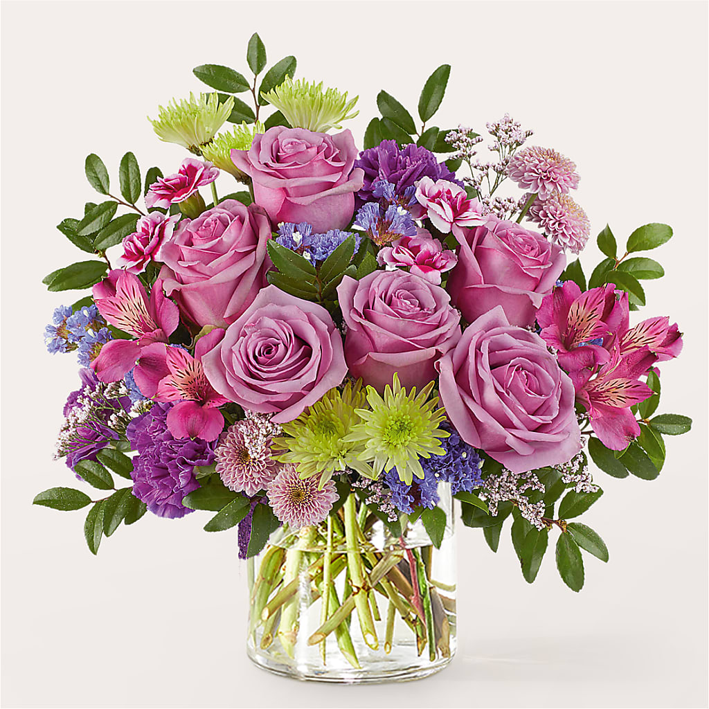 Glass Half Full Bouquet – WALTON FLORIST & GIFTS, Walton KY
