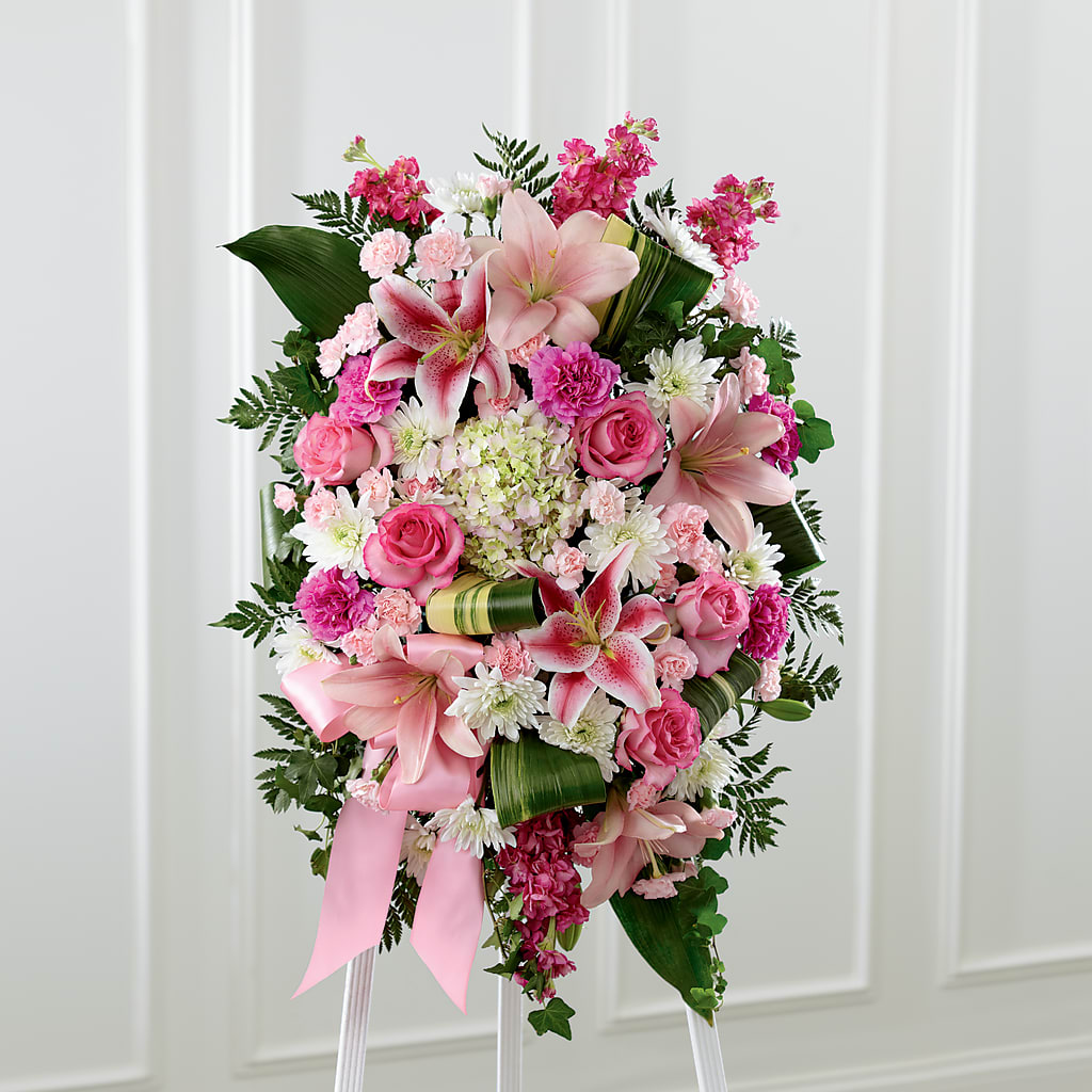 Comforting Standing Spray – WALTON FLORIST & GIFTS, Walton KY
