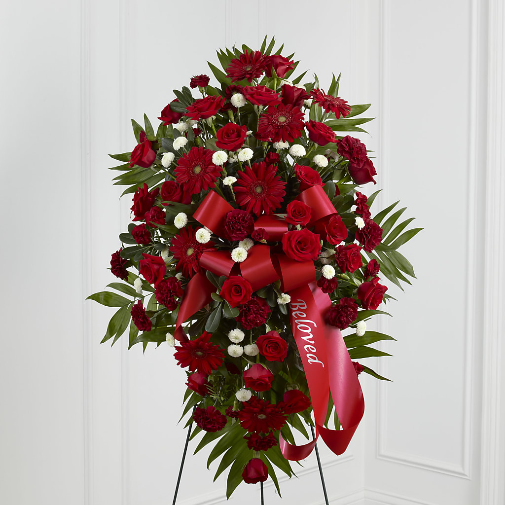 Treasured Memories Standing Spray – WALTON FLORIST & GIFTS, Walton KY