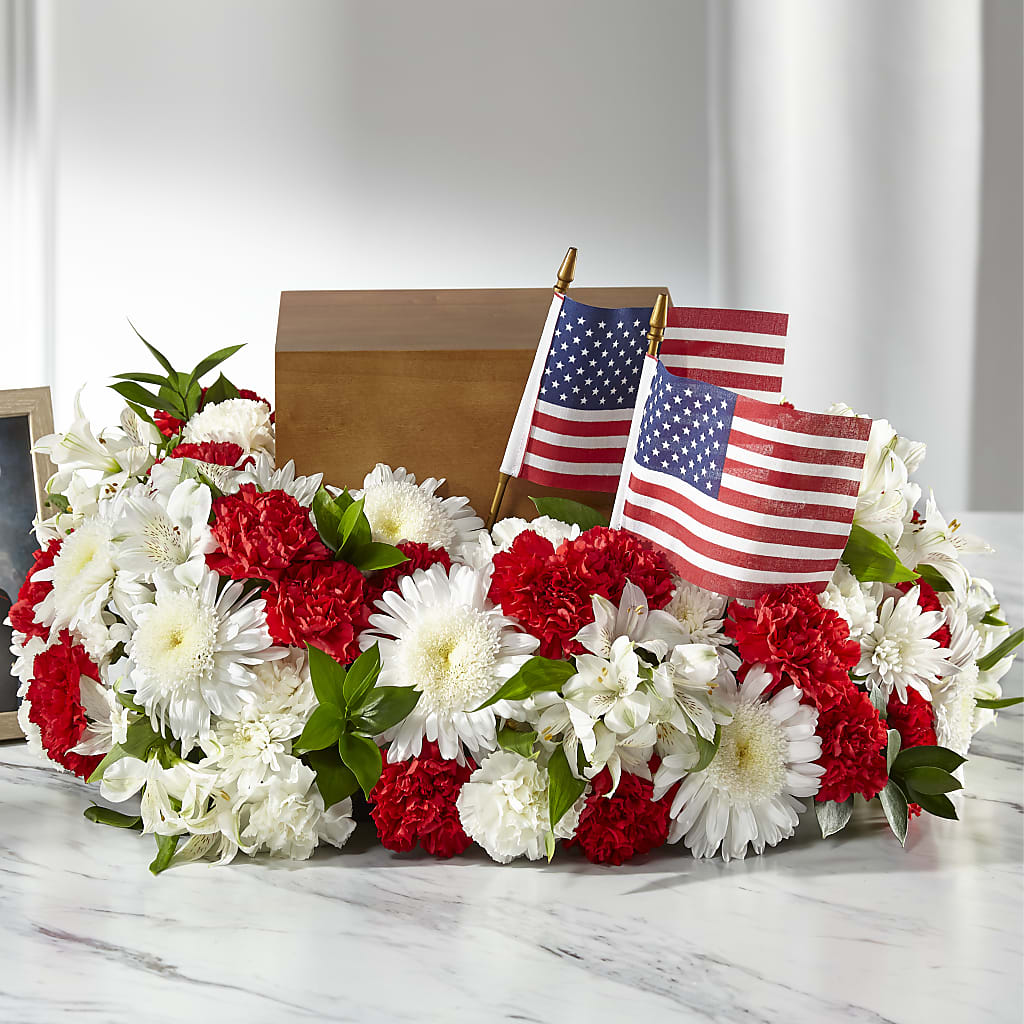 Spirit of Patriotism Cremation Adornment – WALTON FLORIST & GIFTS, Walton KY