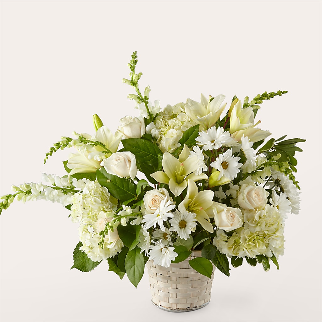 Ivory Elegance Floral Basket – WALTON FLORIST & GIFTS, Walton KY