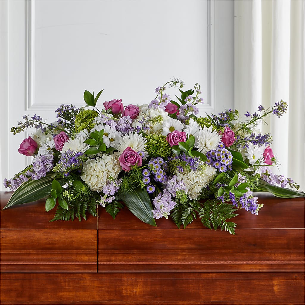 Meadows of Serenity Casket Spray – WALTON FLORIST & GIFTS, Walton KY