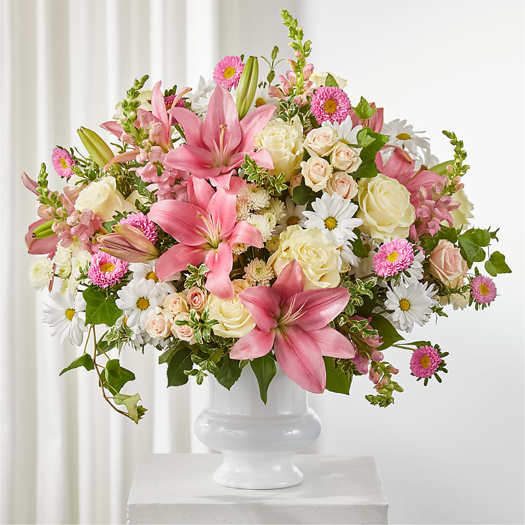 Empathetic Blooms Urn Arrangement – WALTON FLORIST & GIFTS, Walton KY