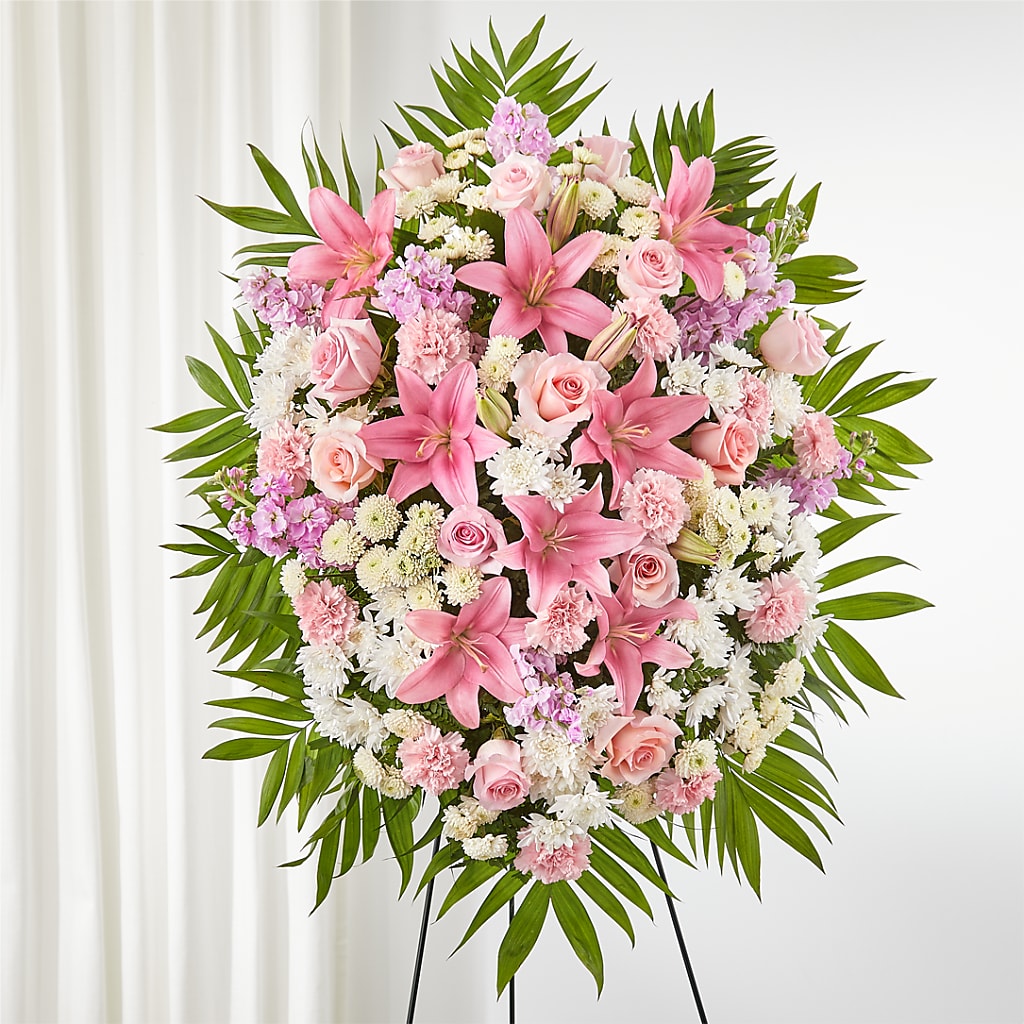 Offering Solace Standing Spray – WALTON FLORIST & GIFTS, Walton KY