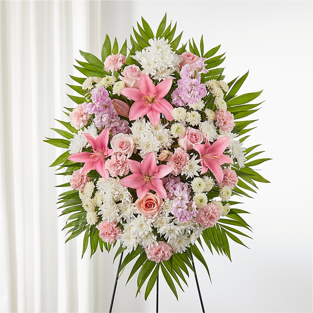 Offering Solace Standing Spray – WALTON FLORIST & GIFTS, Walton KY
