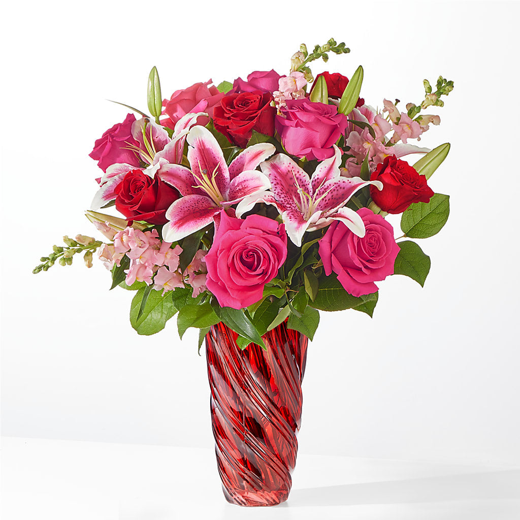 Always You Bouquet with Luxe Swirl Vase – WALTON FLORIST & GIFTS, Walton KY