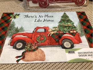 Red truck decorative doormat – WALTON FLORIST & GIFTS, Walton KY