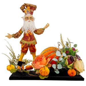 Northpole PUMPKIN PIE ELF Tablescape, LG – WALTON FLORIST & GIFTS, Walton KY