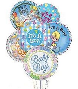 Baby Boy Mylar Balloon Bqt – WALTON FLORIST & GIFTS, Walton KY