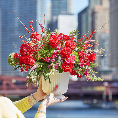 Big Red Bow Bouquet – WALTON FLORIST & GIFTS, Walton KY
