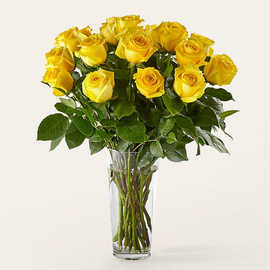 Long Stem Yellow Rose Bouquet – WALTON FLORIST & GIFTS, Walton KY
