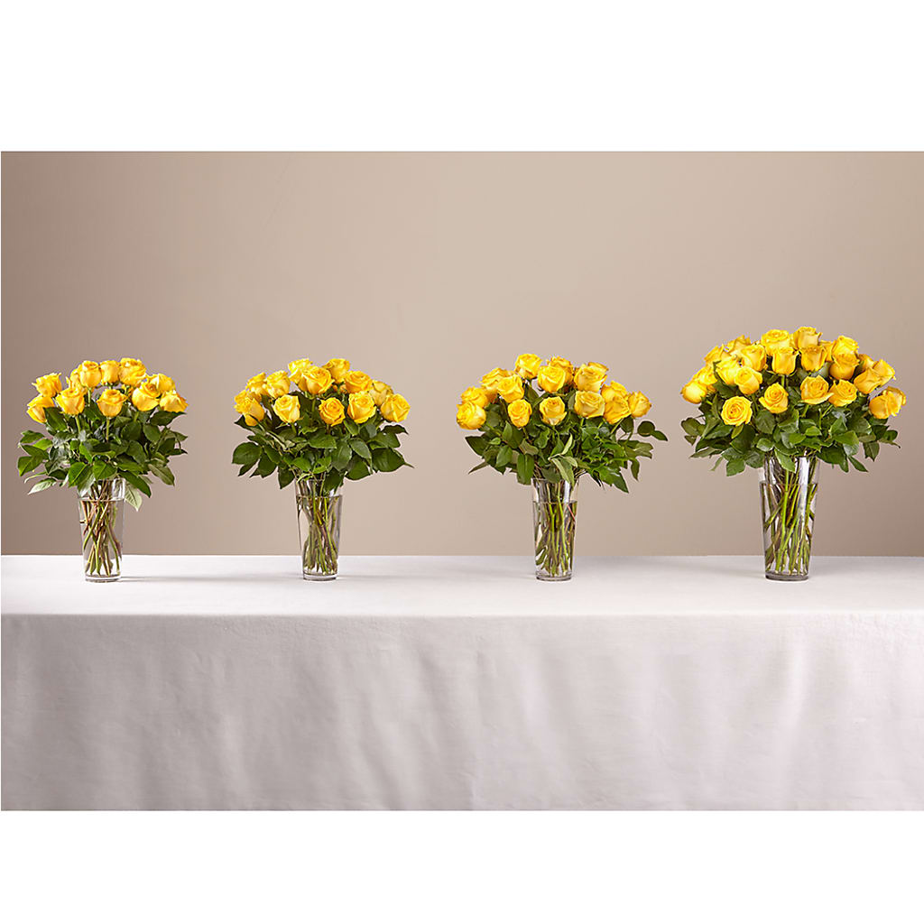Long Stem Yellow Rose Bouquet – WALTON FLORIST & GIFTS, Walton KY