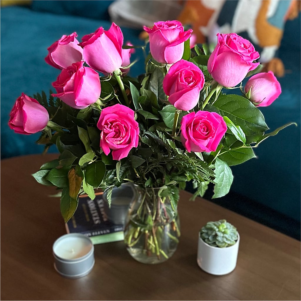 Long Stem Pink Rose Bouquet – WALTON FLORIST & GIFTS, Walton KY