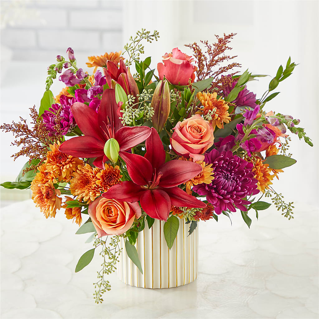 Burgundy Landscape Bouquet – WALTON FLORIST & GIFTS, Walton KY