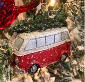 Red Van Ornament – WALTON FLORIST & GIFTS, Walton KY