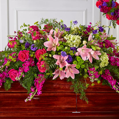 Radiant Tribute Casket Spray – WALTON FLORIST & GIFTS, Walton KY