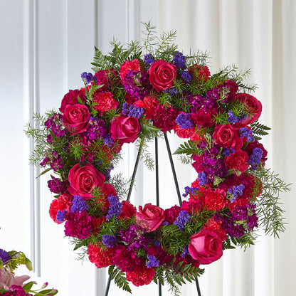 Calming Colors Wreath – WALTON FLORIST & GIFTS, Walton KY
