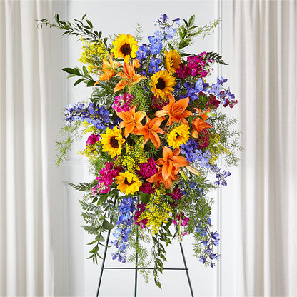Sunlit Memories Standing Spray (Standard) – WALTON FLORIST & GIFTS, Walton KY