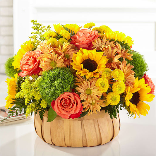 Harvest Sunflower Basket – WALTON FLORIST & GIFTS, Walton KY