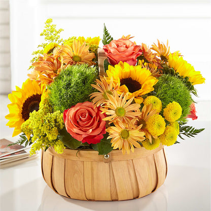 Harvest Sunflower Basket – WALTON FLORIST & GIFTS, Walton KY