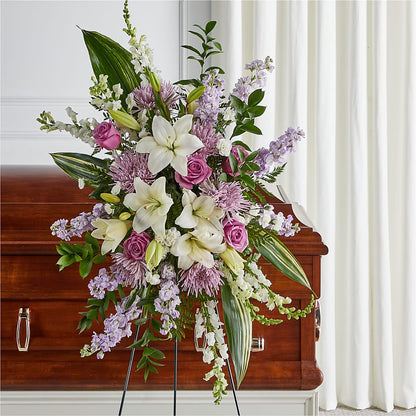 Grateful Hearts Standing Spray – WALTON FLORIST & GIFTS, Walton KY