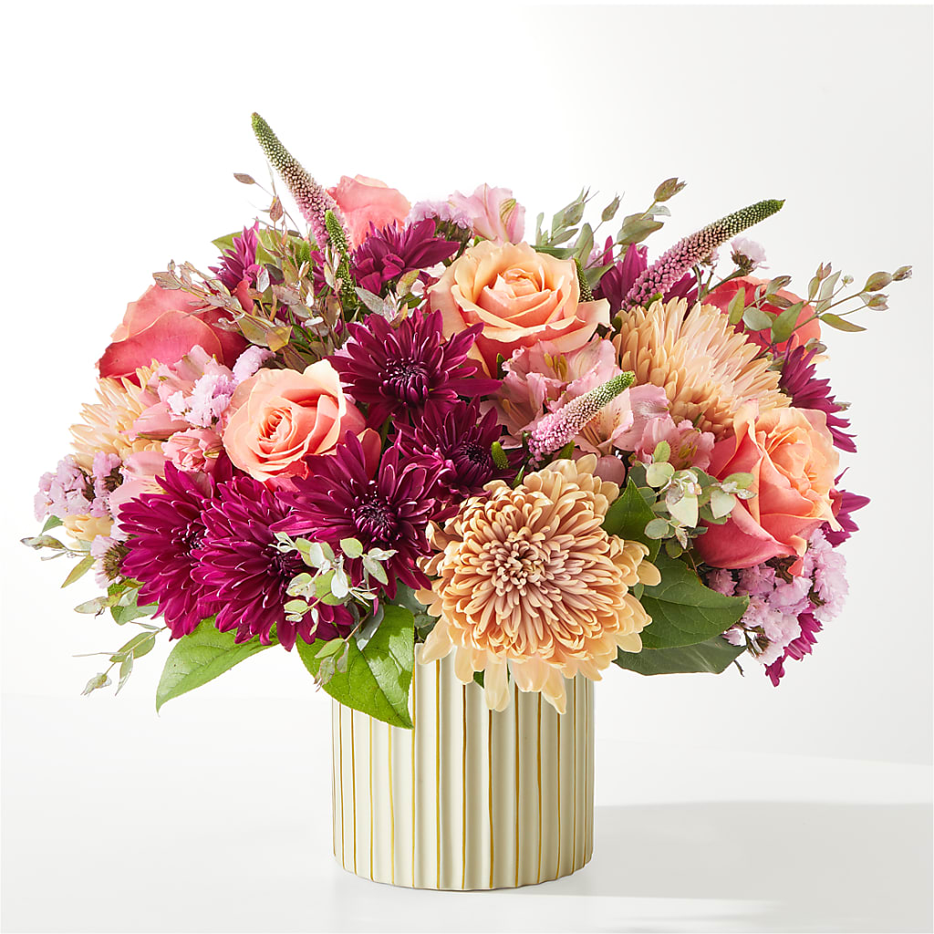 Berry Cobbler Bouquet with Ivory Vase – WALTON FLORIST & GIFTS, Walton KY