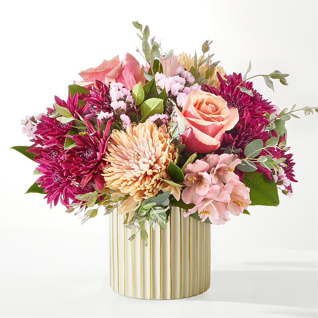 Berry Cobbler Bouquet with Ivory Vase – WALTON FLORIST & GIFTS, Walton KY