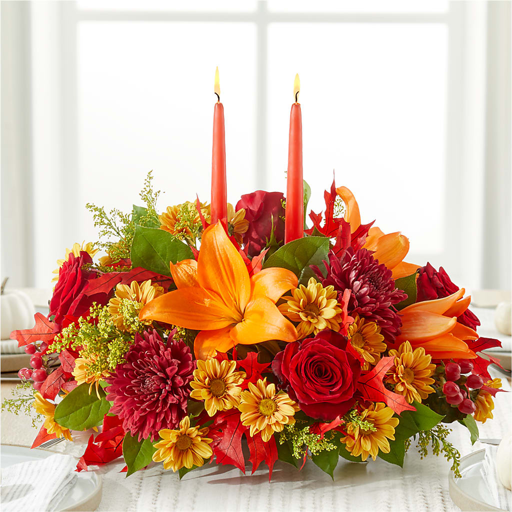 Autumn's Embrace Centerpiece – WALTON FLORIST & GIFTS, Walton KY