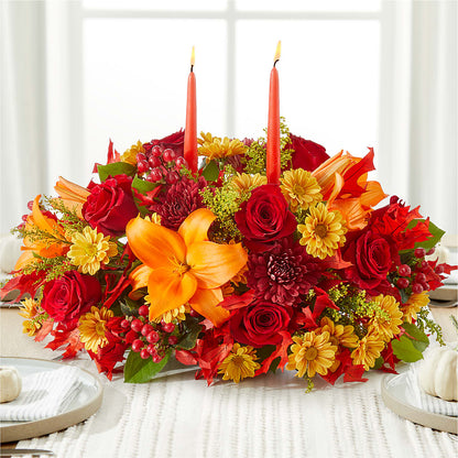 Autumn's Embrace Centerpiece – WALTON FLORIST & GIFTS, Walton KY