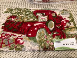 Susan Winget designed Red Truck Door Mat