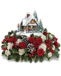 Teleflora Christmas Kiss Kinkade House