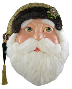 Katherine's Collection Tapestry Santa Wall Mask